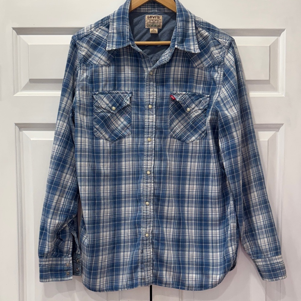 Levi's Casual Blue Checkered Shirt